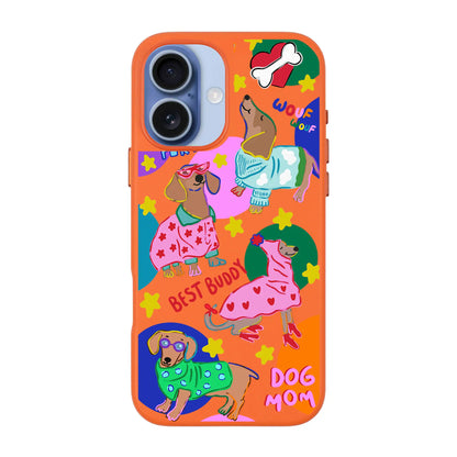 DOG MOM-Signature Leather Kılıf MagSafe Özellikli - iPhone 17