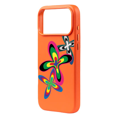 COLOR FLOWER-Signature Leather Kılıf MagSafe Özellikli - iPhone 17