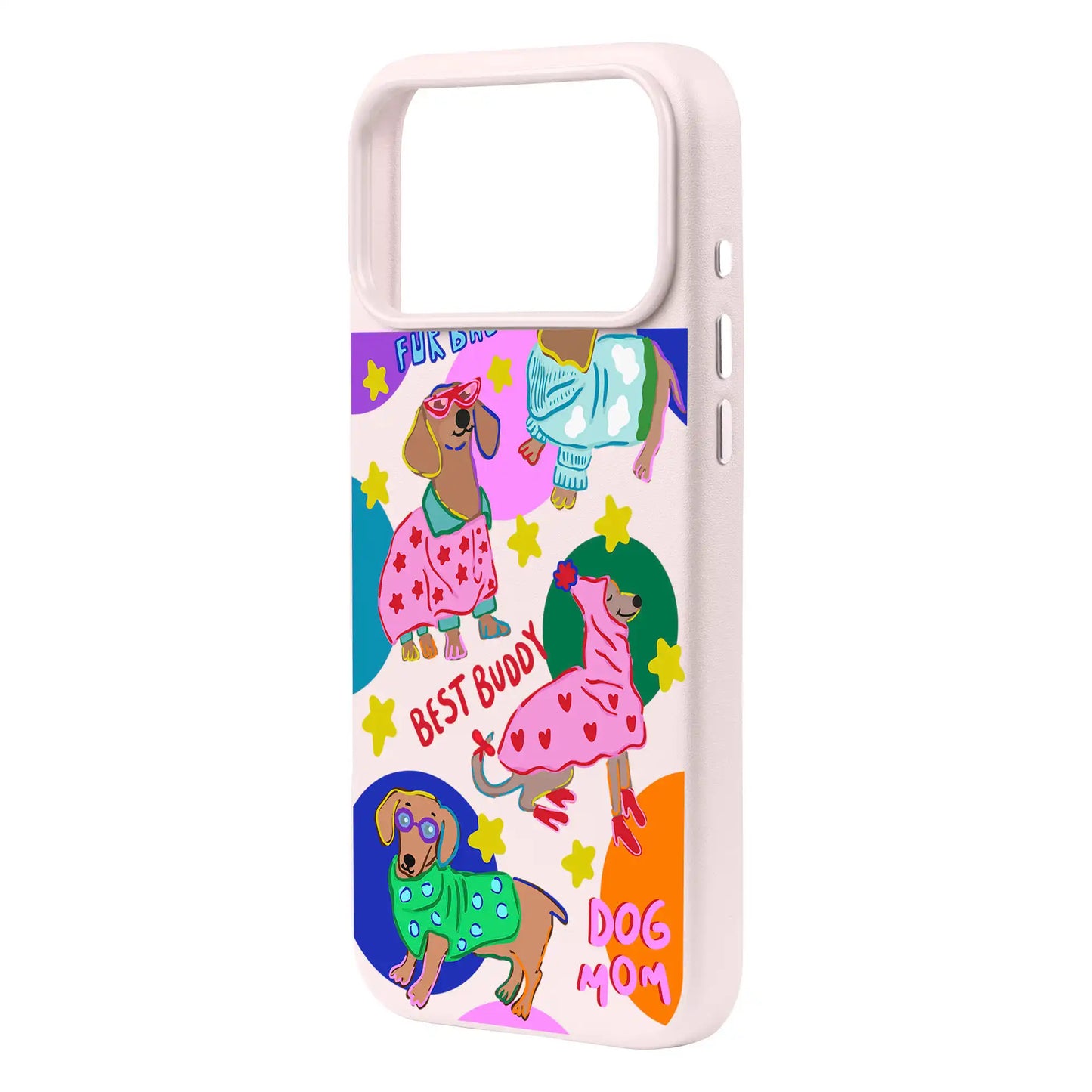 DOG MOM-Signature Leather Kılıf MagSafe Özellikli - iPhone 17