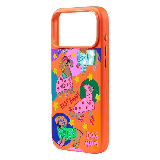 DOG MOM-iPhone 17 Pro Max Signature Leather Kılıf MagSafe Özellikli