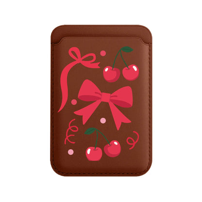 CHERRY RIBBON-Leather Kartlık