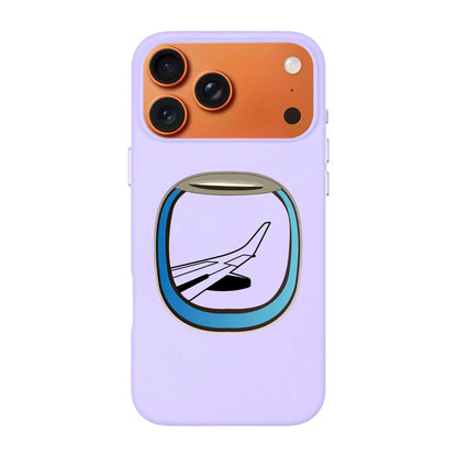 AIRCRAFT WINDOW-iPhone 17 Pro Max Signature Leather Kılıf MagSafe Özellikli