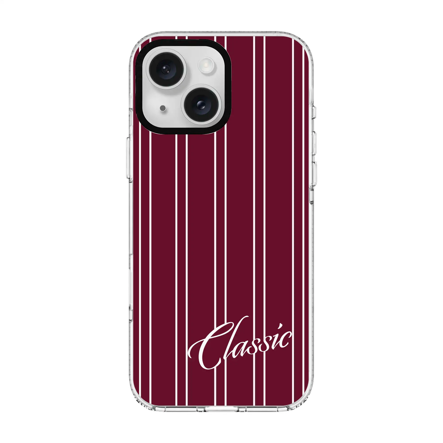 CLASSIC STRIPE-Clear Kılıf MagSafe Özellikli - iPhone 14 Plus