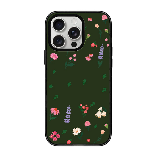 KİŞİYE ÖZEL LITTLE BLOSSOMS ORMAN YEŞİLİ-Power Kılıf - iPhone 12 Pro