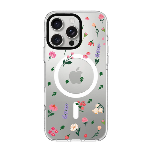 KİŞİYE ÖZEL LITTLE BLOSSOMS ŞEFFAF-Clear Kılıf MagSafe Özellikli - iPhone 12 Pro