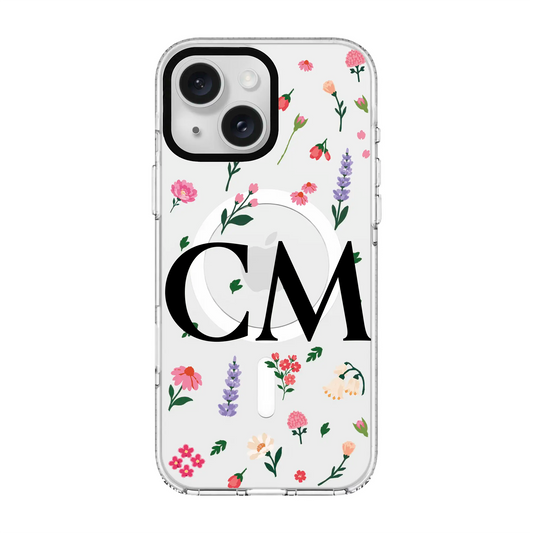 KİŞİYE ÖZEL LITTLE BLOSSOMS ŞEFFAF-Clear Kılıf MagSafe Özellikli - iPhone 16e