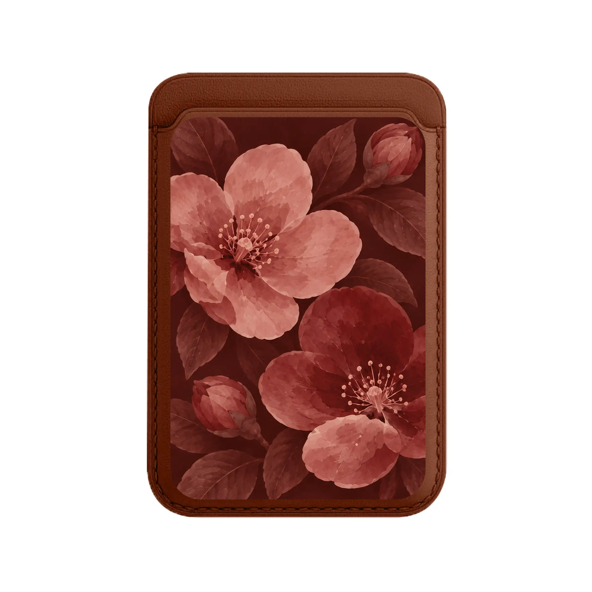 BURGUNDY BLOOM-Leather Kartlık