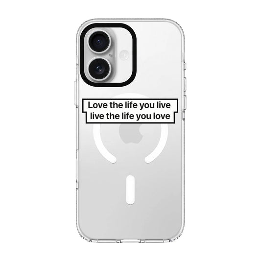 LOVE THE LIFE-Clear Kılıf MagSafe Özellikli - iPhone 17e