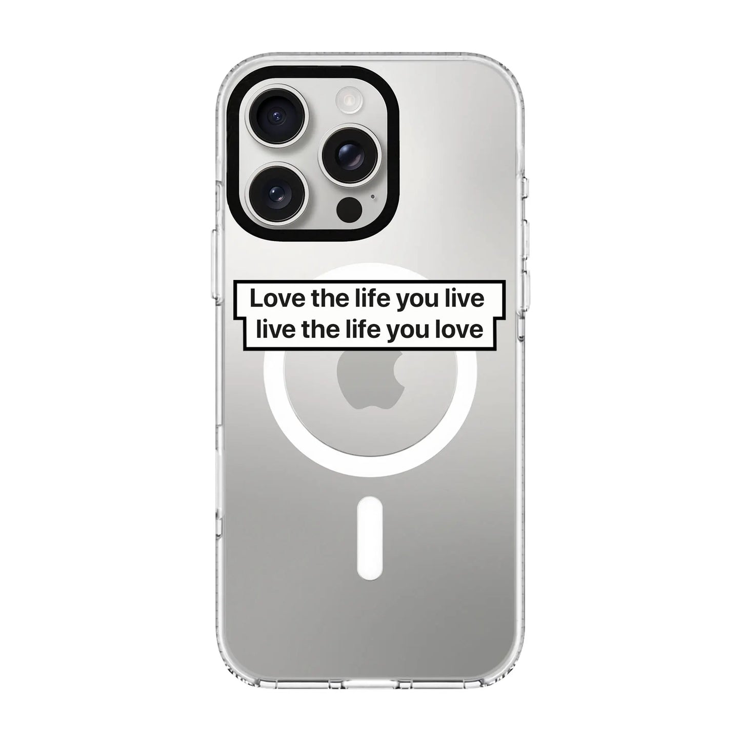 LOVE THE LIFE-Clear Kılıf MagSafe Özellikli - iPhone 12 Pro