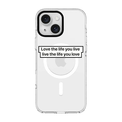 LOVE THE LIFE-Clear Kılıf MagSafe Özellikli - iPhone 11