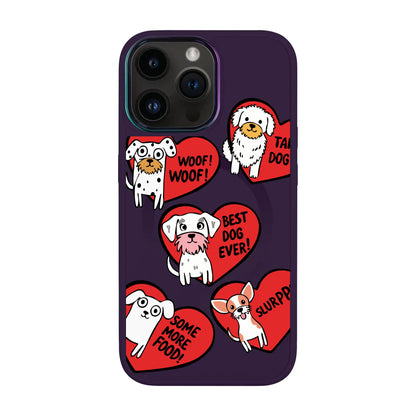 DOGS WITH HEARTS-iPhone 14 Vigor Kılıf MagSafe Özellikli