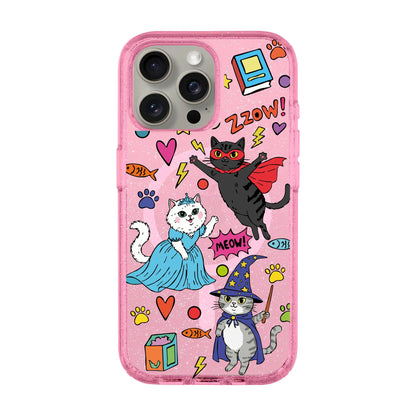 FANTASTIC CATS-iPhone 13 Shiny Kılıf MagSafe Özellikli