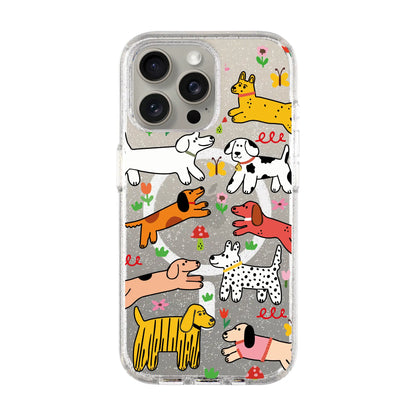 CHEERFUL DOGS-iPhone 14 Pro Max Shiny Kılıf MagSafe Özellikli