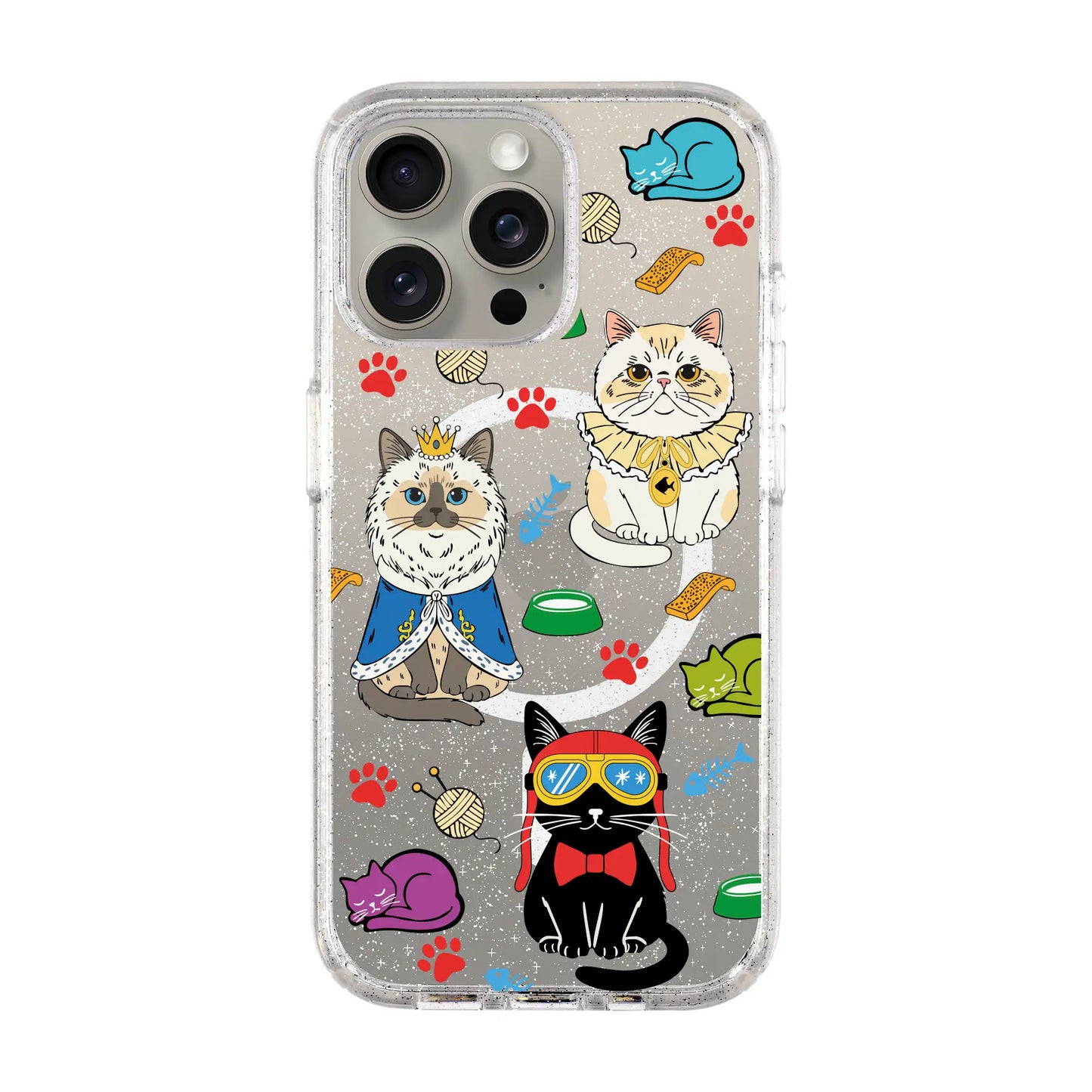 ROYAL CATS-iPhone 15 Shiny Kılıf MagSafe Özellikli