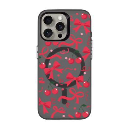 CHERRY RIBBON-Hold Kılıf MagSafe Özellikli - iPhone 15