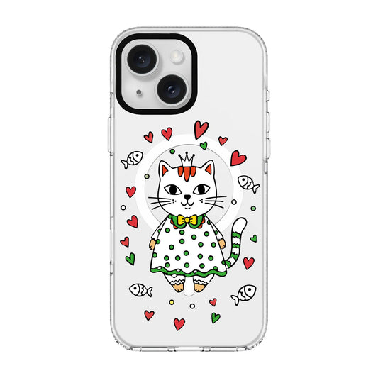 PRINCESS CAT-Clear Kılıf MagSafe Özellikli - iPhone 15 Plus