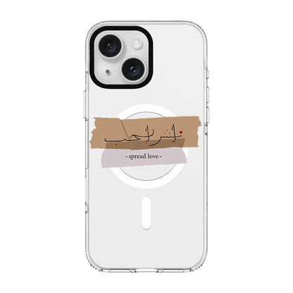 SPREAD LOVE-Clear Kılıf MagSafe Özellikli - iPhone 12