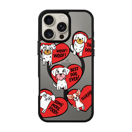 DOGS WITH HEARTS-Blur Kılıf MagSafe Özellikli - iPhone 15