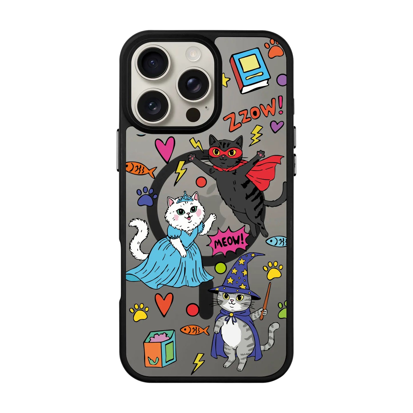 FANTASTIC CATS-Blur Kılıf MagSafe Özellikli - iPhone 16 Pro Max