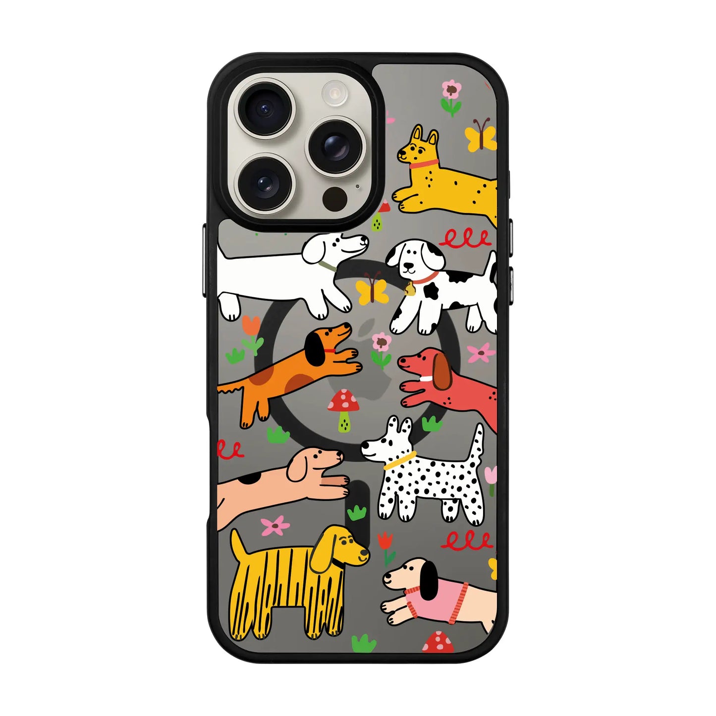 CHEERFUL DOGS-Blur Kılıf MagSafe Özellikli - iPhone 16