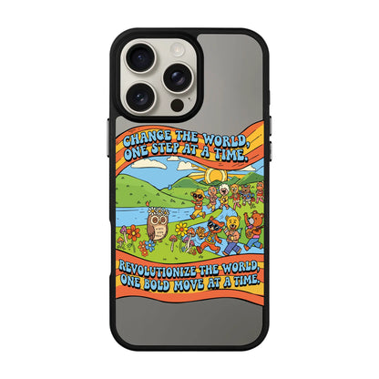 CHANGE THE WORLD-Blur Kılıf MagSafe Özellikli - Galaxy S25 Plus