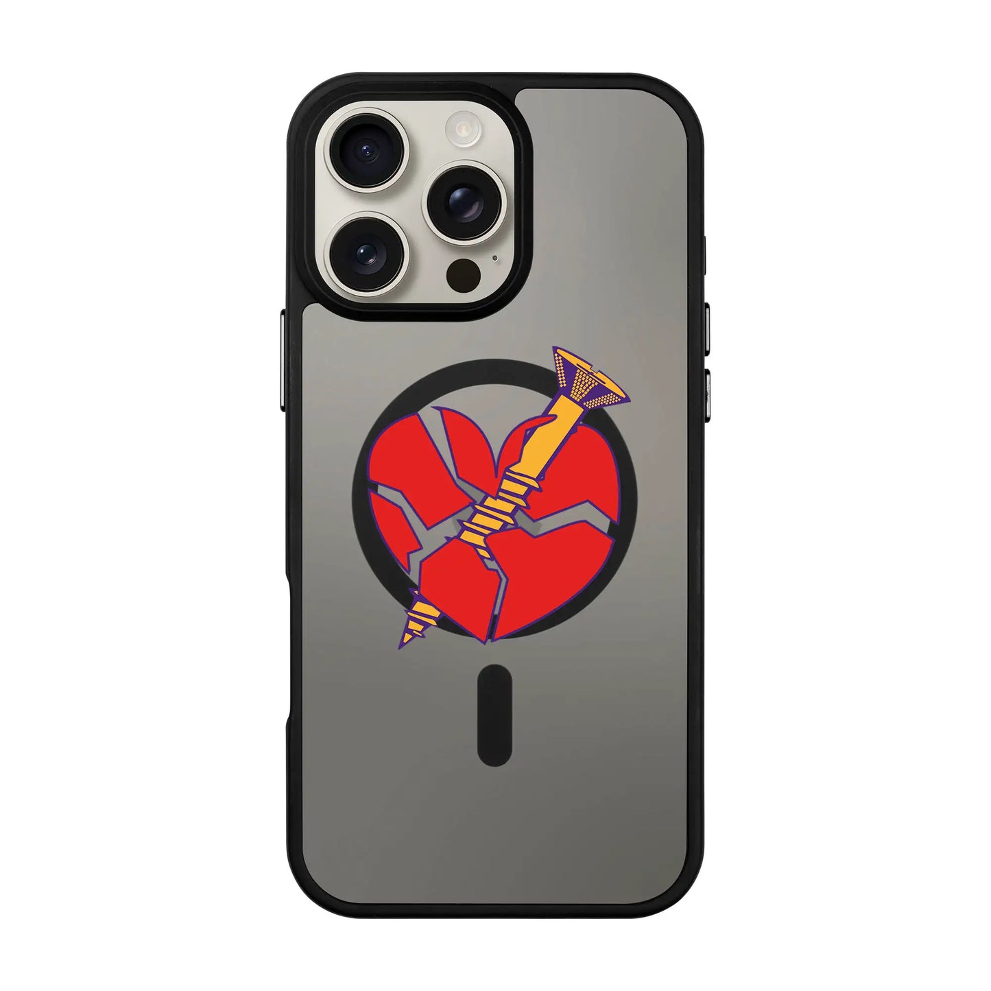 BROKEN HEART-Blur Kılıf MagSafe Özellikli - iPhone 16 Pro Max