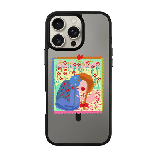 KEDİ POSTA PULU-Blur Kılıf MagSafe Özellikli - iPhone 16e