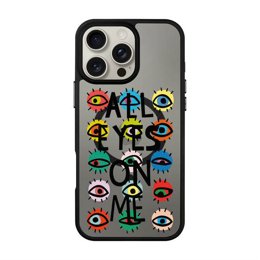 ALL EYES ON ME-Blur Kılıf MagSafe Özellikli - iPhone 15 Pro