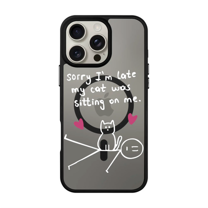 SORRY I'M LATE-Blur Kılıf MagSafe Özellikli - Galaxy S25 FE