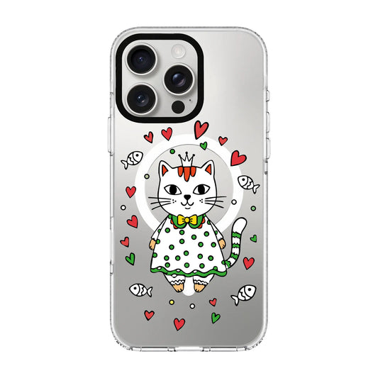 PRINCESS CAT-Clear Kılıf MagSafe Özellikli - iPhone 16 Pro Max