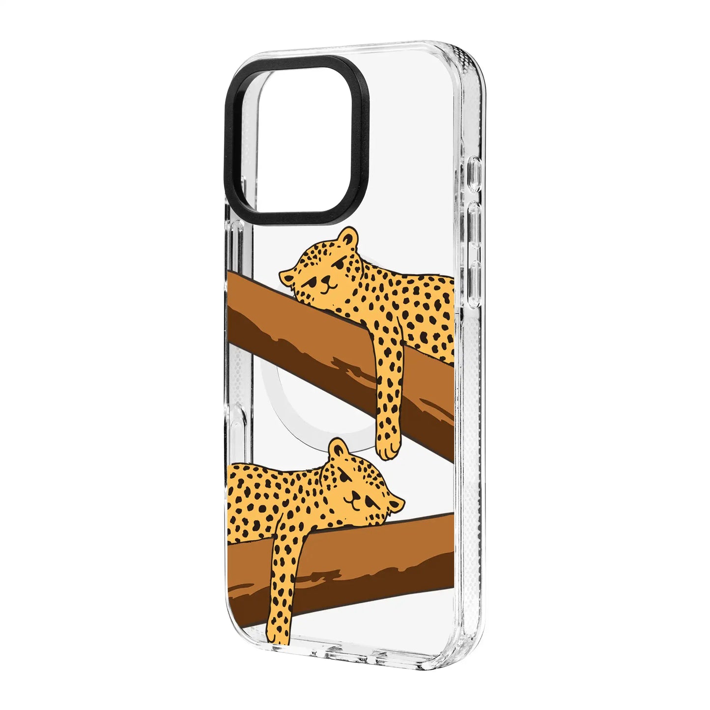 LEOPARD SIESTA-Clear Kılıf MagSafe Özellikli - iPhone 16 Plus