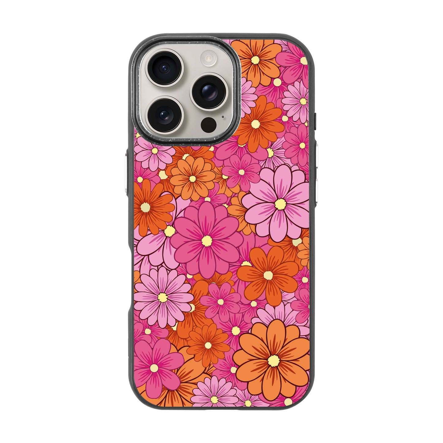 FLOWER POP-Radiant Kılıf MagSafe Özellikli - iPhone 16 Pro