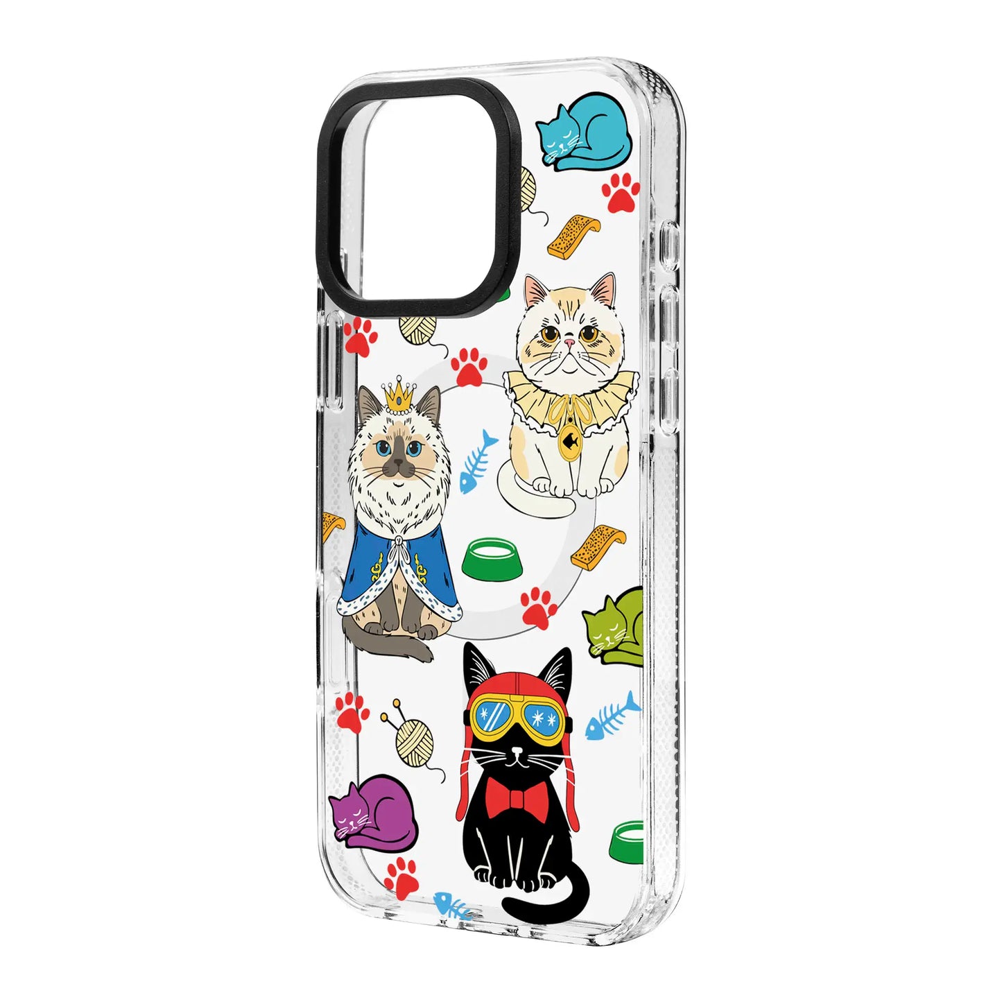 ROYAL CATS-Clear Kılıf MagSafe Özellikli - iPhone 16 Plus