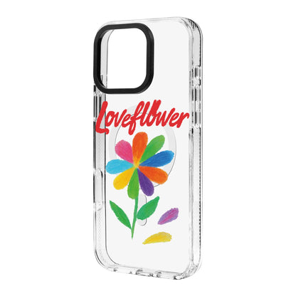 LOVE FLOWER-Clear Kılıf MagSafe Özellikli - iPhone 17e