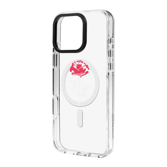 NATUREL ROSE-Clear Kılıf MagSafe Özellikli - iPhone 16 Pro Max
