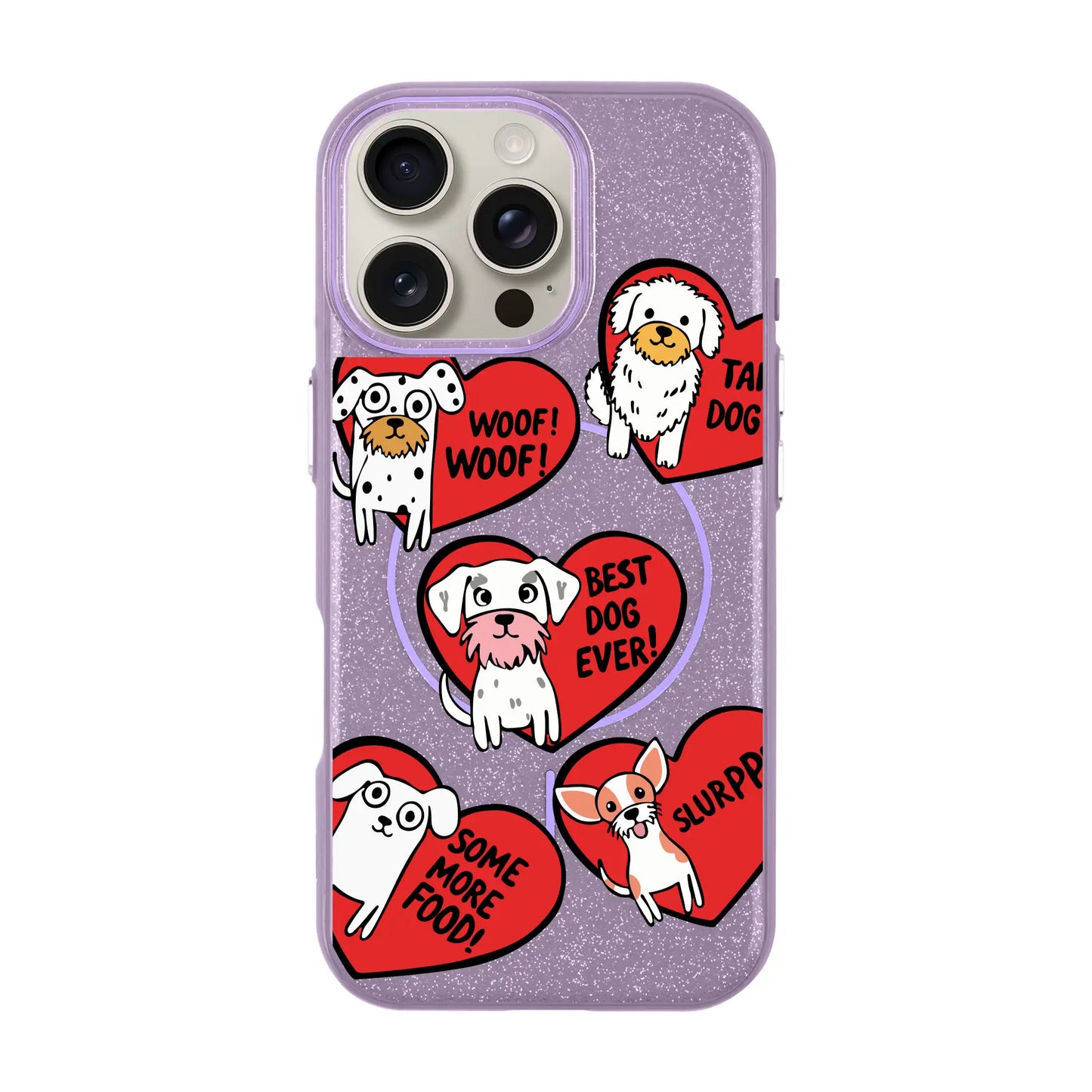 DOGS WITH HEARTS-Radiant Kılıf MagSafe Özellikli - iPhone 15 Pro
