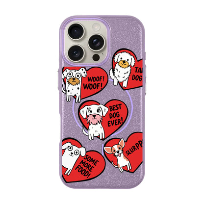 DOGS WITH HEARTS-Radiant Kılıf MagSafe Özellikli - iPhone 16 Plus