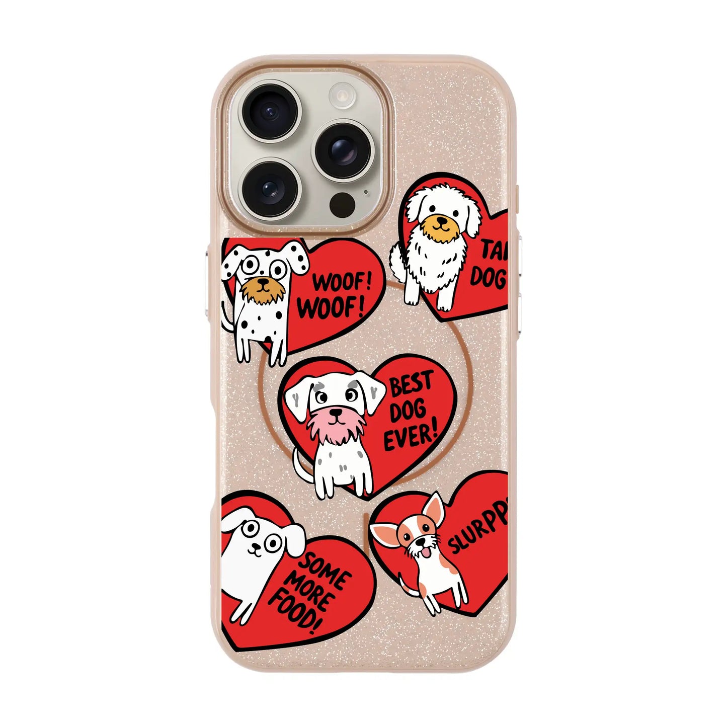 DOGS WITH HEARTS-Radiant Kılıf MagSafe Özellikli - iPhone 15 Plus