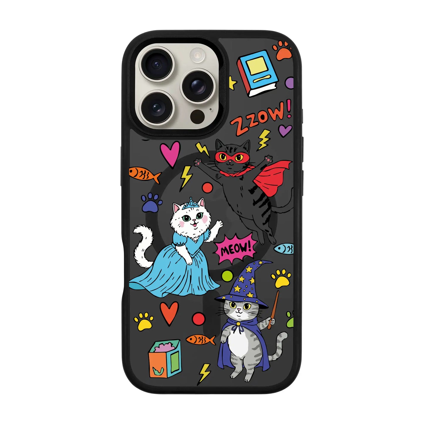 FANTASTIC CATS-iPhone 16 Pro Rise Kılıf MagSafe Özellikli