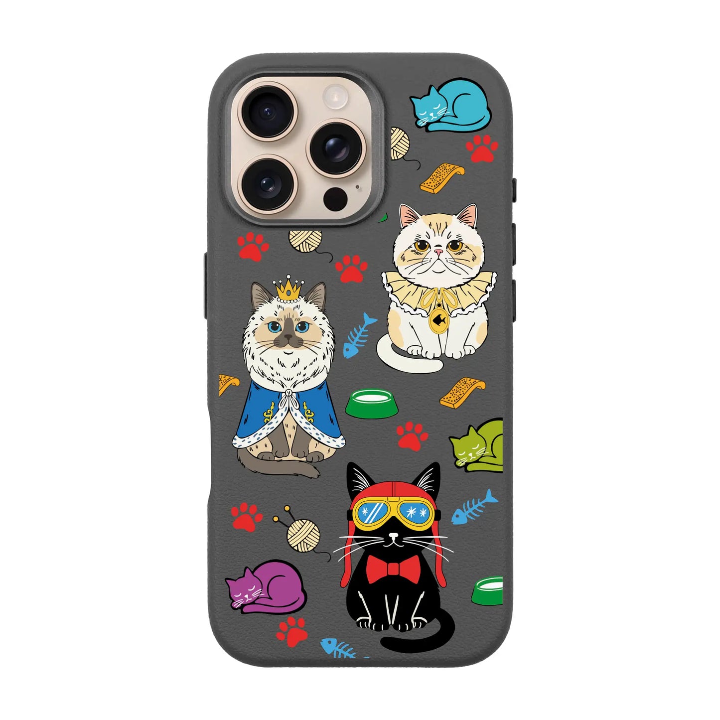 ROYAL CATS-Leather Premium Kılıf MagSafe Özellikli - iPhone 15