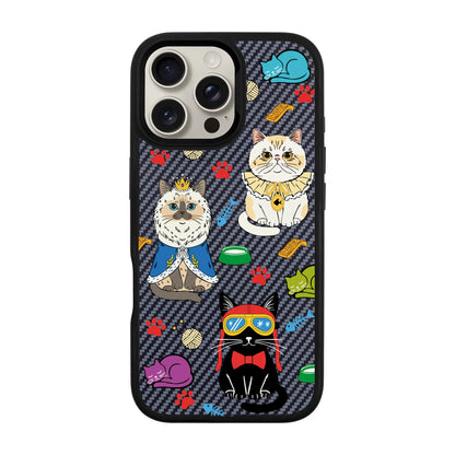 ROYAL CATS-iPhone 16 Pro Plaid Kılıf MagSafe Özellikli
