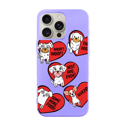 DOGS WITH HEARTS-Ultra Silikon Kılıf-iPhone 8