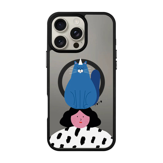NAUGHTY CAT-Blur Kılıf MagSafe Özellikli - iPhone 14 Pro