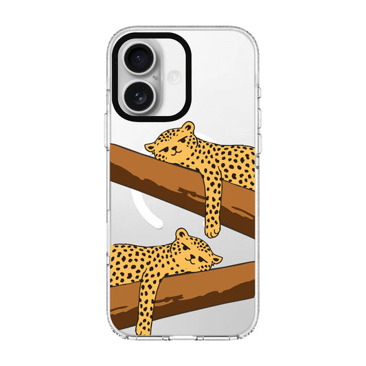 LEOPARD SIESTA-Clear Kılıf MagSafe Özellikli - iPhone 17e