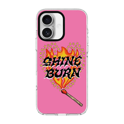 SHINE BURN-Clear Kılıf MagSafe Özellikli - iPhone 16 Plus