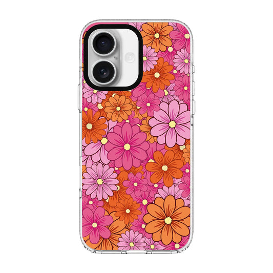 FLOWER POP-Clear Kılıf MagSafe Özellikli - iPhone 17e