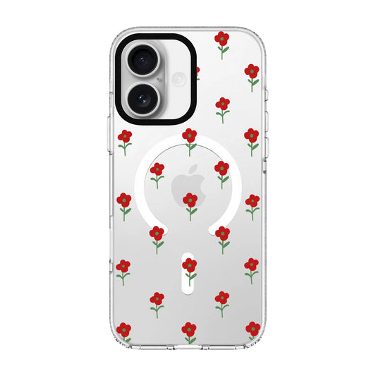 FLOWER POWER-Clear Kılıf MagSafe Özellikli - iPhone 17e