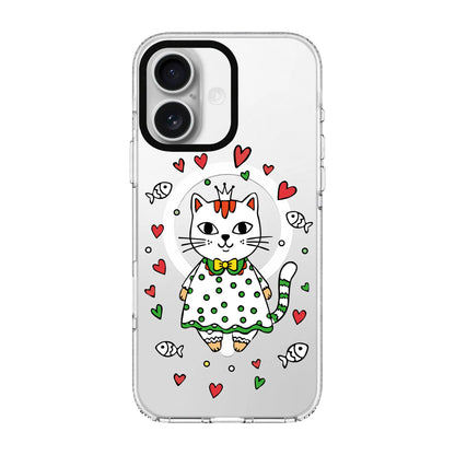 PRINCESS CAT-Clear Kılıf MagSafe Özellikli - iPhone 16e