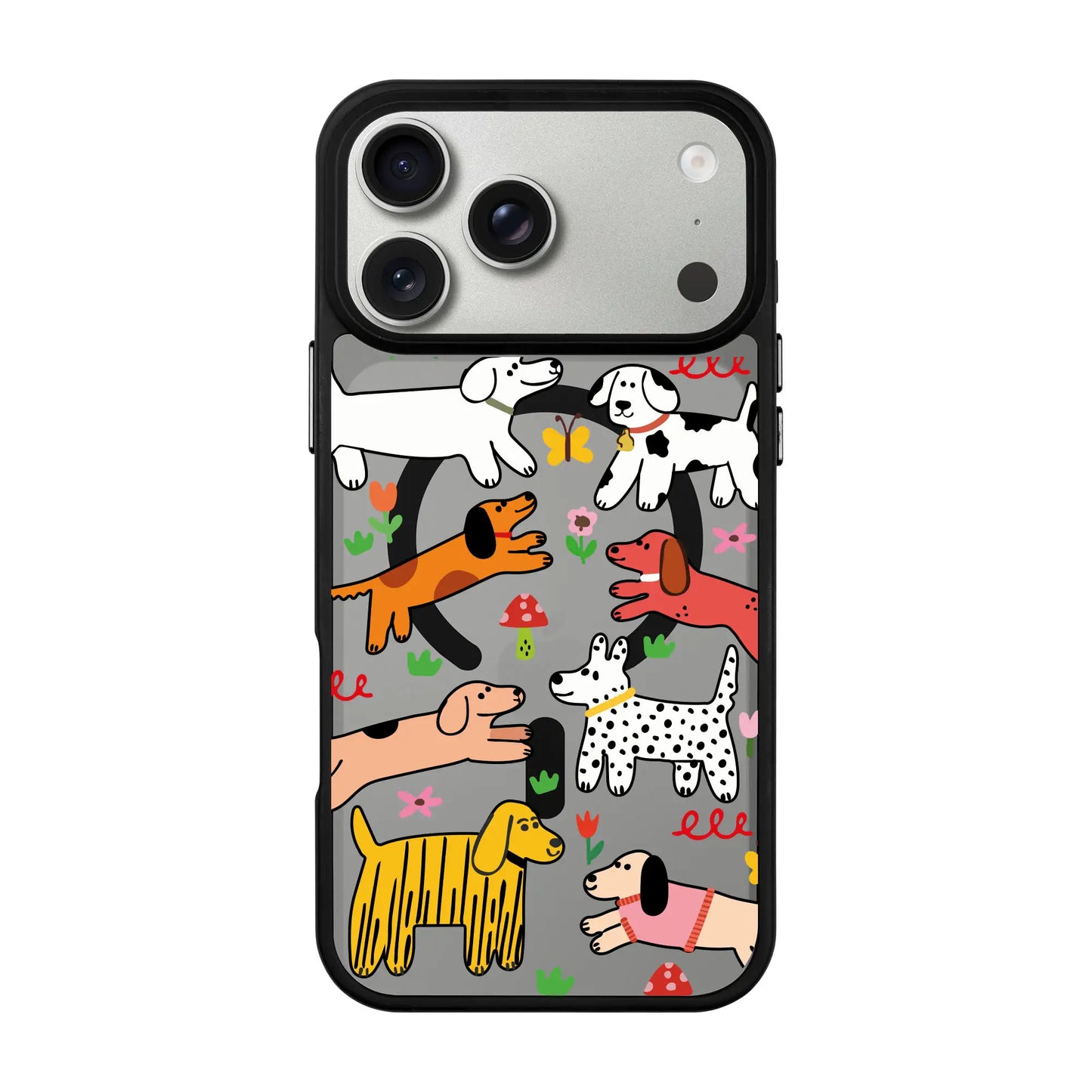 CHEERFUL DOGS-Blur Kılıf MagSafe Özellikli - iPhone 17 Pro Max