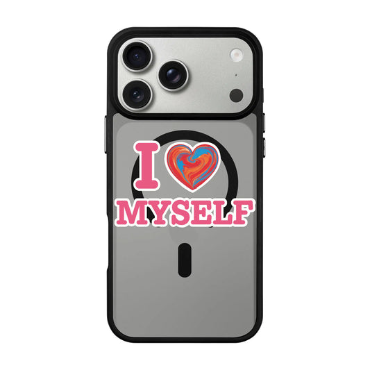 I LOVE MYSELF-Blur Kılıf MagSafe Özellikli - iPhone 17 Pro